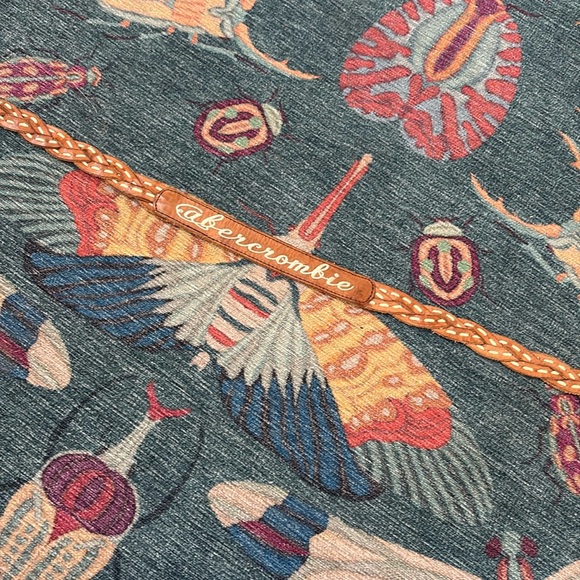 Abercrombie Brown Braided leather Belt S - Picture 3 of 4